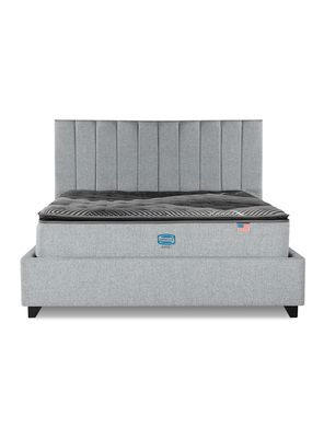 Imagen 2 del producto Cama Bignest Sunset 2 Plazas + Respaldo Tibet Plata