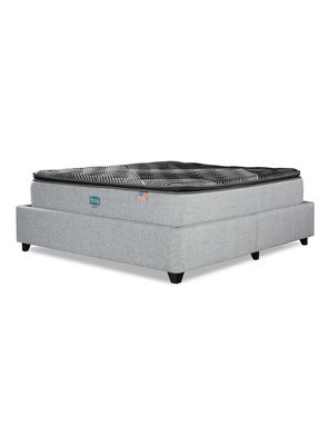 Cama Bignest Sunset 2 Plazas + Respaldo Tibet Plata