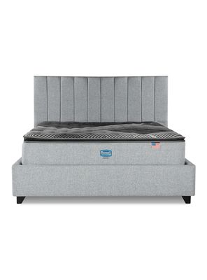 Imagen 2 del producto Cama Bignest Sunset King + Respaldo Tibet Plata