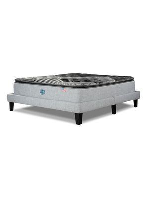 Cama Lownest Sunset King + Respaldo Tignes Plata