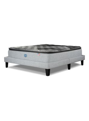 Cama Lownest Sunset 2 Plazas + Respaldo Tibet Plata