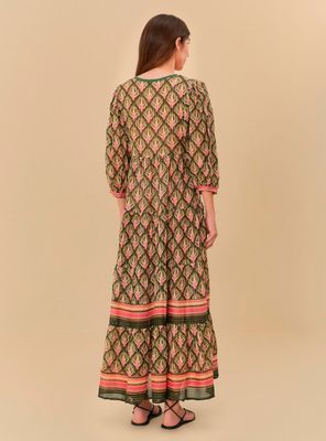 Imagen 2 del producto Vestido Largo con Amarra Frontal Estampado