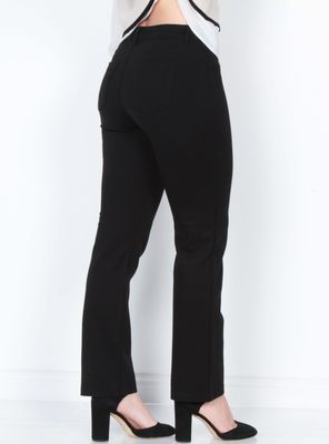 Imagen 2 del producto Calza Recto Tiro Alto Pretina Básica Botón Bolsillos Falsos