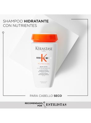 Imagen 2 del producto Set Cabello Seco Nutritive Shampoo Bain Satin 250ml + Aceite LHuile Originale Elixir Ultime 50ml Kérastase