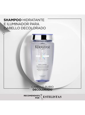 Imagen 2 del producto Set Reparación Cabello Rubio o Decolorado Blond Absolu Shampoo Bain Blond Lumiere 250ml + Aceite Huile Cicaextreme 50ml Kérastase