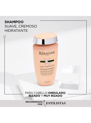 Imagen 2 del producto Set Hidratación Cabello Rizado Curl Manifesto Shampoo Bain Hydration Douceur 250ml +  Aceite LHuile Originale Elixir Ultime 50ml Kérastase