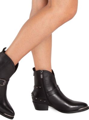 Botín Cuero Ashley659856 Mujer