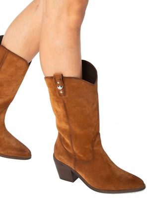 Bota Cuero Rain 660148 Wester  Mujer