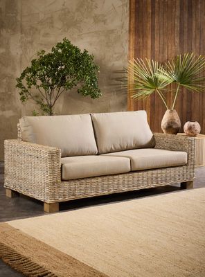 Sofá 3 Cuerpos Augusta Ratán Natural