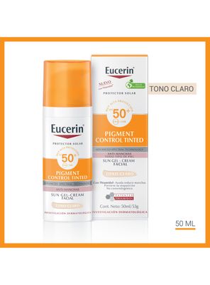 Imagen 2 del producto Eucerin Sun Pigment Control Tinted Facial Tono Claro Protector Solar FPS50+ 50ml