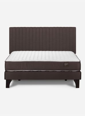 Imagen 2 del producto Cama Europea Ergo T New 2 Plazas + Respaldo Lucio Chocolate