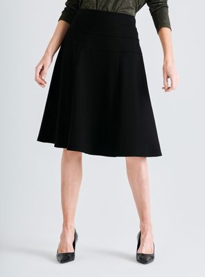 Falda de Twill con Cinturón y Bolsillos