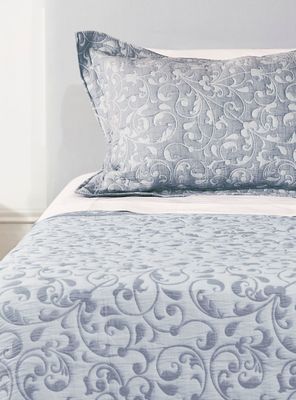 Imagen 2 del producto Cubrecama Jacquard Cassis Azul 2 Plazas