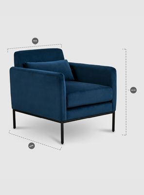 Imagen 2 del producto Poltrona Linth Olive Azul