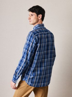 Imagen 2 del producto Camisa Poplin Cuadro Grande Corte Regular