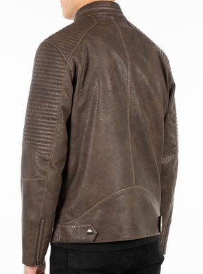 Imagen 2 del producto Chaqueta Cuero Ecológico Rider Dark Brown