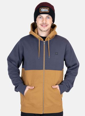 Polerón Fullzipper Capucha Bicolor