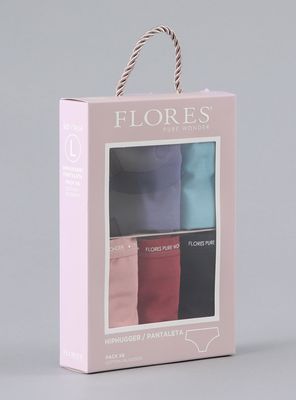 Pack 6 Pantaleta Algodón Logo Minimalista