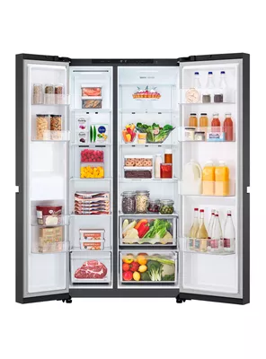 Imagen 2 del producto Refrigerador Side by Side No Frost 658 Litros GS66BPM Matte Black