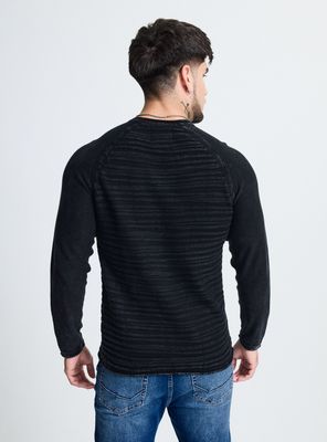 Imagen 2 del producto Sweater Manga Raglan con Textura y Logo