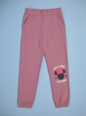 Pantalón de Buzo Estampado Rodilla Minnie