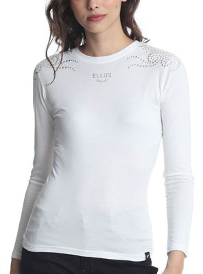 Polera Manga Larga Slim Fit Tachas