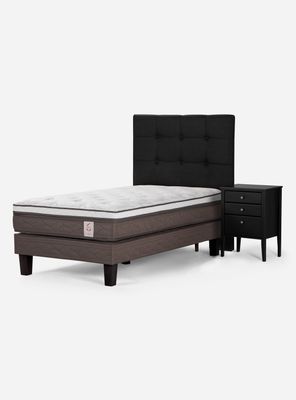 Cama New Style 6 1.5 Plazas Issey Grafito