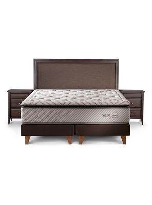 Imagen 1 del producto Cama Europea Nest King + Set de Muebles Nolita Chocolate