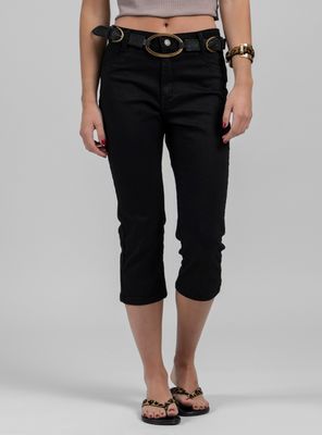 Imagen 1 del producto Jeans Capri Tiro Medio Ornella Negro