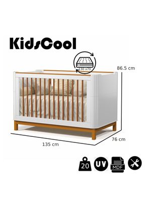 Imagen 2 del producto Cuna 3 Funciones Flow Blanco Eco Wood