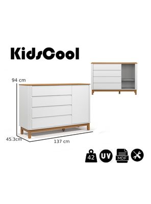 Imagen 2 del producto Cómoda Flow Blanca Eco Wood