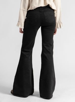 Imagen 2 del producto Jeans Flare Tiro Medio Nora Negro