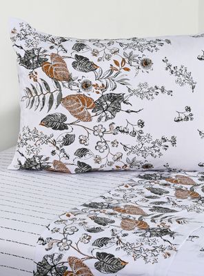 Sábanas 1.5 Plazas 200 Hilos Foliage