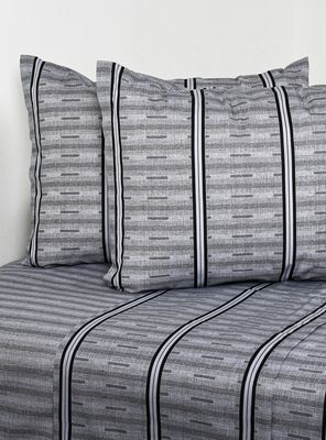 Sábanas 2 Plazas 144 Hilos Vias Gris