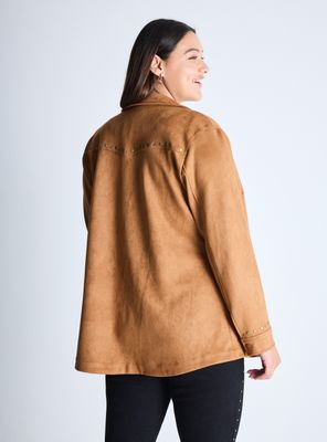 Imagen 2 del producto Chaqueta Sobre Camisa Gamuza Western Curvy