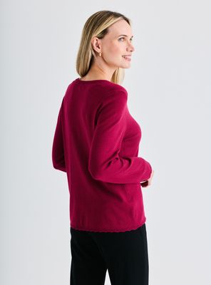 Imagen 2 del producto Sweater Crochet en Puño y Basta con Botones Metálicos