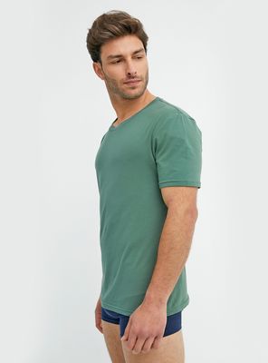 Camiseta Cuello Polo Algodón Verde