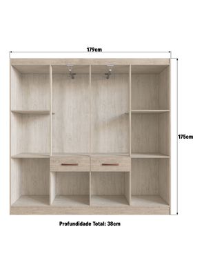 Imagen 2 del producto Clóset 8 Puertas 2 Cajones Arena