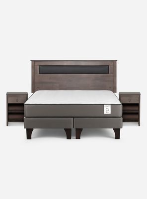 Imagen 2 del producto Cama Europea New Style 2 Plus 2 Plazas Base Dividida + Set de Muebles Ferrara