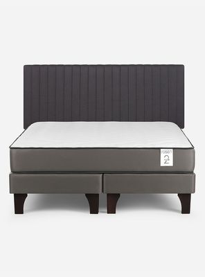 Imagen 2 del producto Cama Europea New Style 2 Plus 2 Plazas Base Dividida Respaldo Lucio