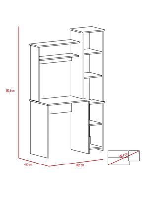 Imagen 2 del producto Escritorio Office 6 Wengue TuHome