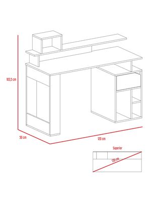 Imagen 2 del producto Escritorio Office 9 Habano