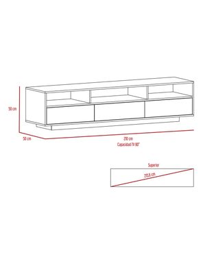 Imagen 2 del producto Rack TV 90"" Bellagio Siena TuHome