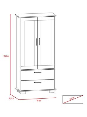 Imagen 2 del producto Vitrina Classic Color TuHome