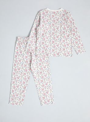 Imagen 2 del producto Pijama Largo con Vuelos Estampado Flores
