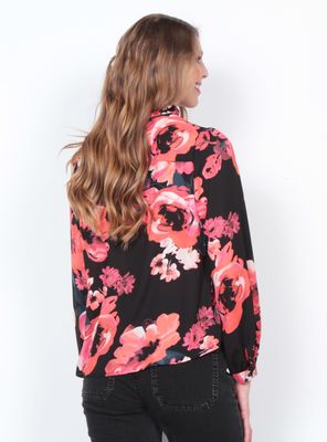 Imagen 2 del producto Blusa Manga Larga Estampada Abotonada