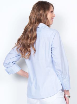 Imagen 2 del producto Blusa Manga3/4 Listada Abotonada Aplicación Perlas