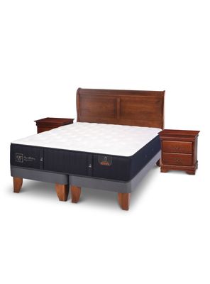 Cama Europea Premium King Miro + Set Muebles