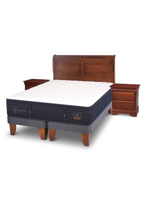 Cama Europea Super Premium King Miro + Set Muebles