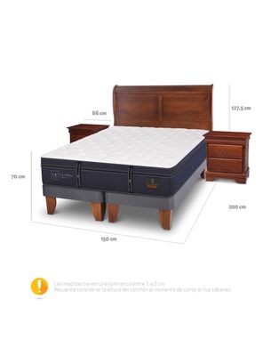 Imagen 2 del producto Cama Europea Grand Premium 2 Plazas Base Dividida Miro